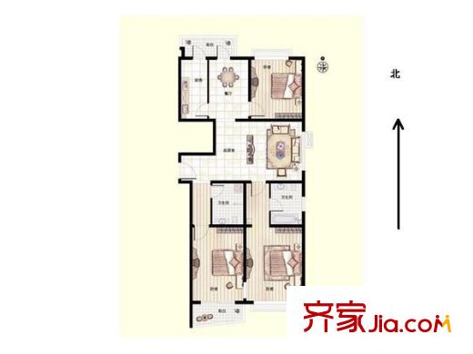 阳光好东东 3室 户型图