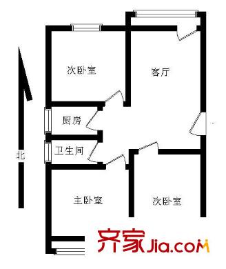 中国银行宿舍91.6平三居