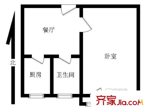 中国银行宿舍44.6平一居