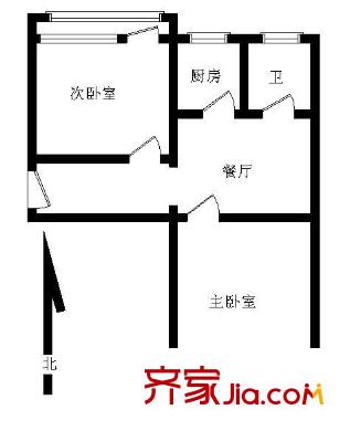 中国银行宿舍72.9平两居