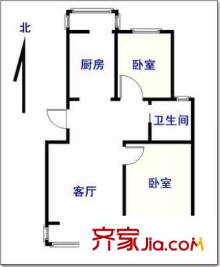 光讯花园 2室 户型图