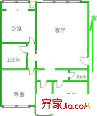 果园西小区 3室 户型图
