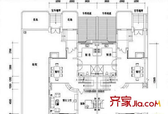 果园233号院 1室 户型图