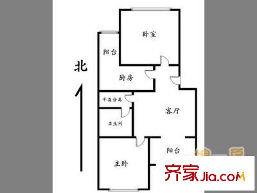 果园233号院户型图户型图2室 2室1厅1卫1厨