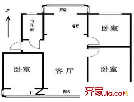 四海公寓 户型图
