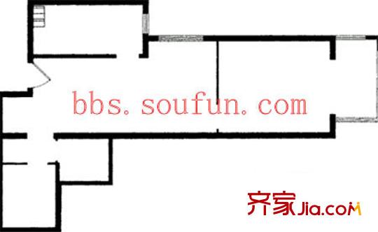 京东丽景苑户型图户型图 1室1厅1卫1厨