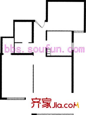 京东丽景苑户型图F户型 2室