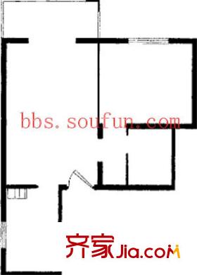 京东丽景苑户型图户型图 1室1厅1卫1厨