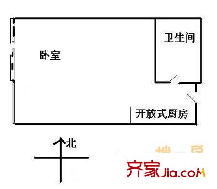 炮局胡同 3室 户型图