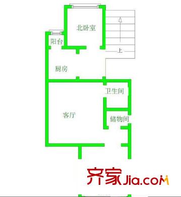 潞苑南大街88号院户型图户型图 2室1厅1卫1厨