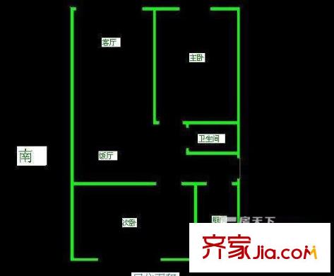 潞苑南大街88号院户型图户型图 2室1厅1卫1厨