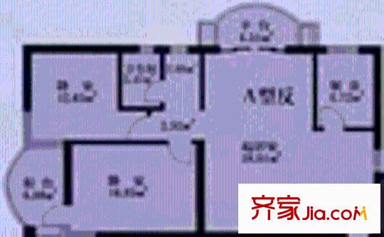 惠新苑户型图户型图 2室1厅1卫1厨