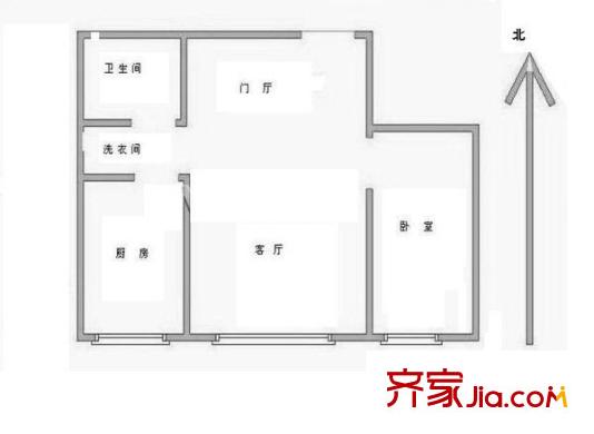 馨通家园 1室 户型图