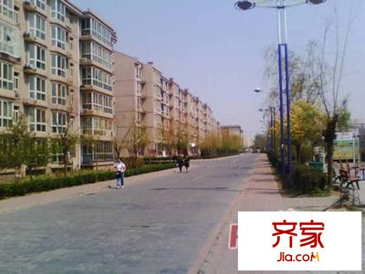 玉带河西街外景图