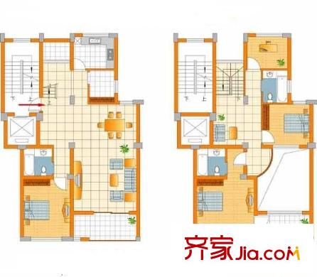 农光里小区 4室 户型图