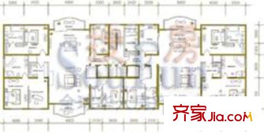 铂宫国际中心户型图标准层平面图