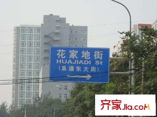 利景名门配套图路牌