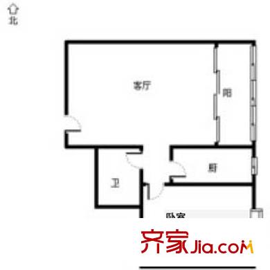 講禮新村戶型圖戶型圖 1室1廳1衛(wèi)1廚