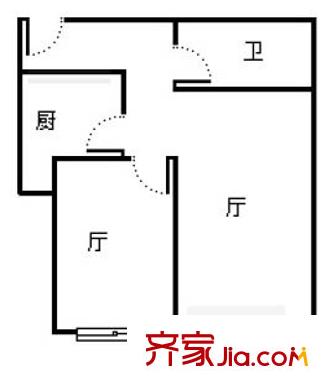 講禮新村戶型圖戶型圖 1室1廳1衛(wèi)1廚
