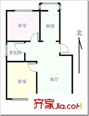 祥和乐园户型图户型图 2室1厅1卫1厨