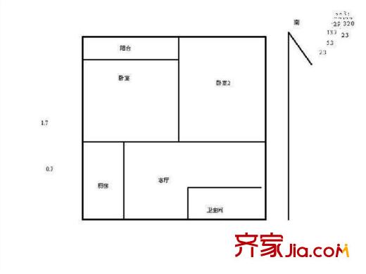 芍药居9号院 0室 户型图
