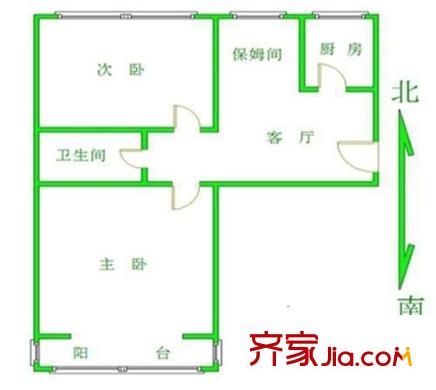 安慧里四区 0室 户型图