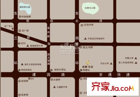 金地名京配套图周边教育分布图