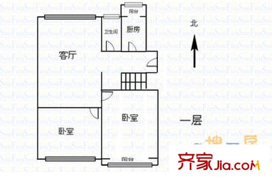 京泉馨苑 5室 户型图
