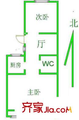 光华西里户型图户型图 2室1厅1卫1厨