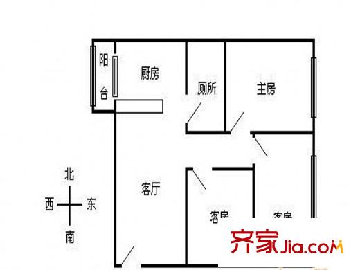 逸翠园 3室 户型图