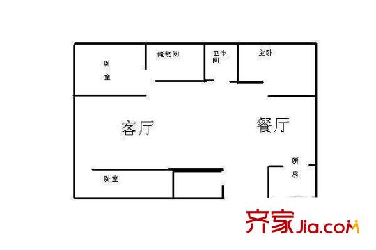 扬州水乡户型图户型图 3室2厅1卫1厨