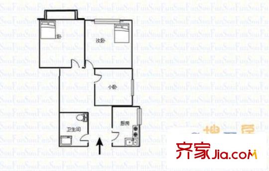 芍药居4号院 0室 户型图