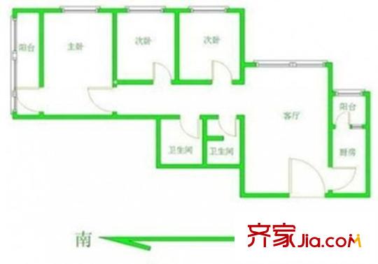 北苑家园绣菊园 0室 户型图