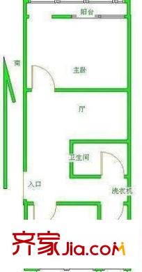 惠新南里2号院户型图户型图 2室1厅1卫1厨