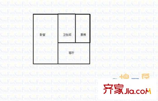 金隅康惠园户型图户型图 1室1厅1卫1厨