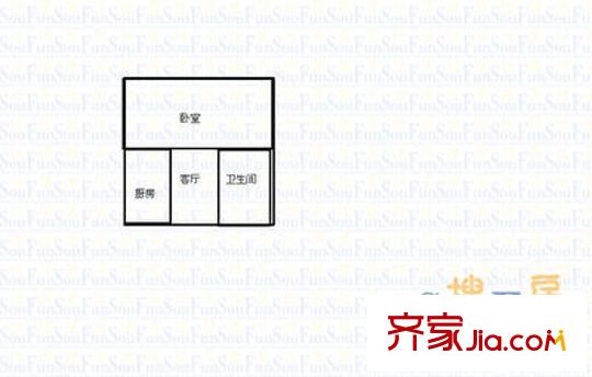 金隅康惠园户型图户型图 1室1厅1卫1厨