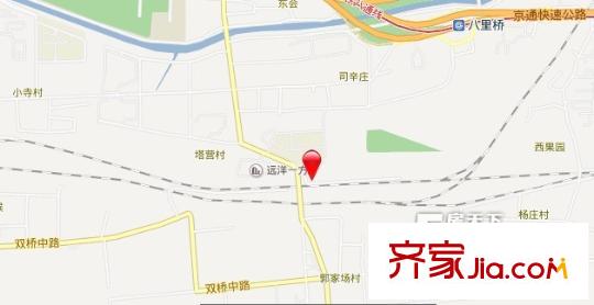 远洋新悦交通图