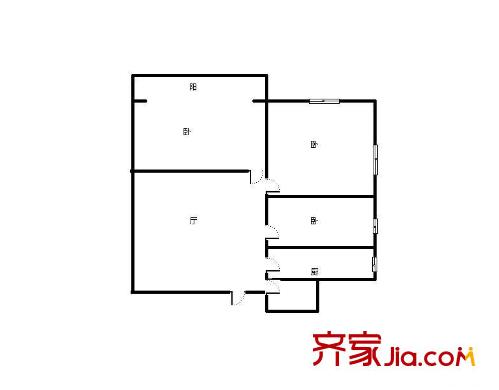新科祥园户型图户型图 3室1厅1卫1厨