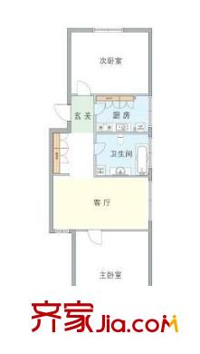 建东苑 2室 户型图