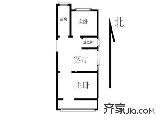 成苑公寓 2室 户型图