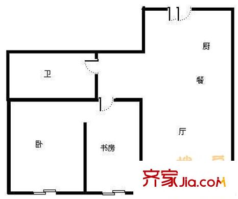 逸盛阁 2室 户型图