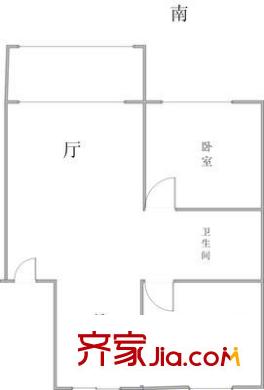 二炮大院 2室 户型图