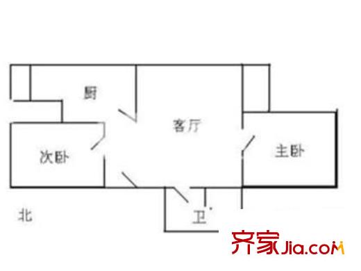 西大望路12号院 2室 户型图