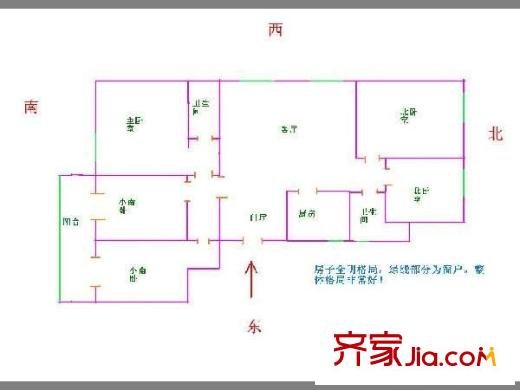金隅大成玲珑天地户型图金隅大成・玲珑天地 2室 户型图 2室1厅1卫1厨