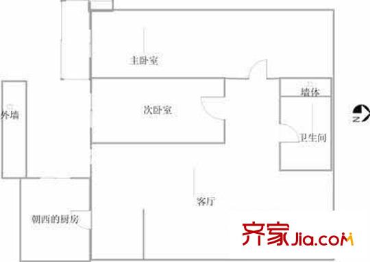 美丽亚洲假日花园户型图户型图 2室1厅1卫1厨
