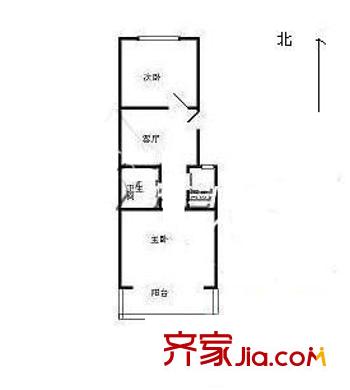 小关东街户型图户型图 2室1厅1卫1厨