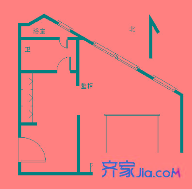 复地国际公寓 户型图
