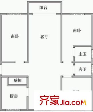 莲竹花园 0室 户型图