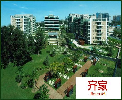 置地公馆外景图绿化效果图