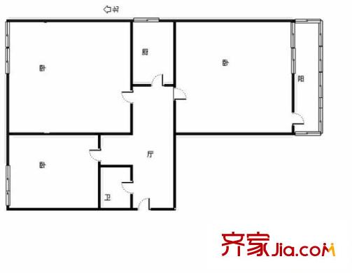 甘露西园 3室 户型图